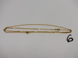 1 chaîne maille forçat en or (L52cm). PB 5,9g