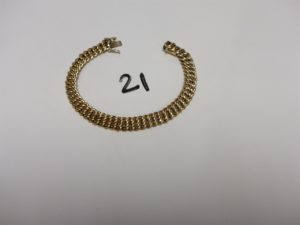 1 bracelet maille américaine en or (L19cm). PB 12,6g
