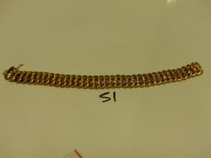 1 bracelet maille américaine en or (L21cm). PB 28,7g