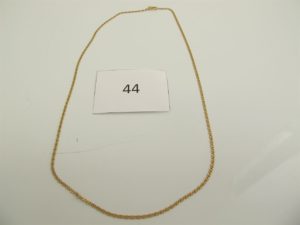 1 Chaine en or maille fantaisie(L48cm). PB5,3g.