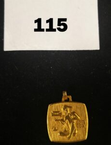 1 Pendentif signe de la balance en or PB 2,8g