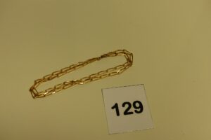 1 chaîne maille cheval en or (L44cm). PB 8,2g