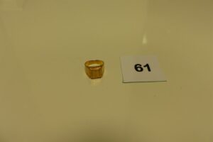 1 chevalière gravée en or (td57).PB 9,3g