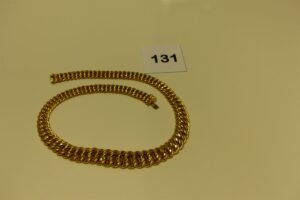 1 Collier en or maille américaine (L45cm). PB 30,9g