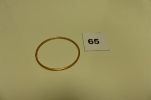 1 bracelet jonc en or (diamètre 6,5cm). PB 17,5g