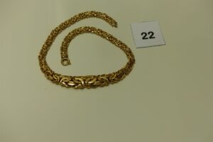 1 collier maille royale en or (L47cm). PB 42,7g
