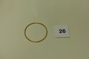 1 bracelet jonc en or (diamètre 6,5cm). PB 15g