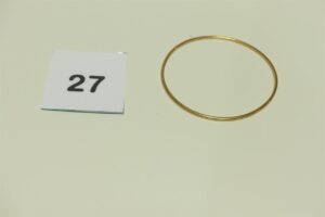 1 Bracelet jonc en or 750/1000 (Diamètre 6,5cm). PB 6,9g