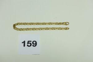 1 Bracelet maille marine en or 750/1000 (L 23cm). PB 17,3g