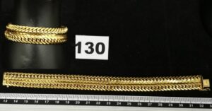 1 Bracelet maille sorcière ( L 19,5cm) en or 750/1000 18k état neuf. PB 35,1g