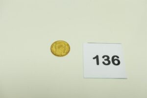 1 pièce de 20Frs NAPIII 1857 en or 900/1000. PB 6,45g