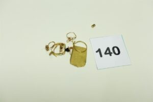 1 lot casse or 750/1000 et 3 petites perles PB 8,9g (+ 1 fermoir en métal)