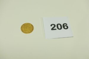 1 pièce de 20Frs en or 900/1000 NAPIII 1855A. PB 6,45g