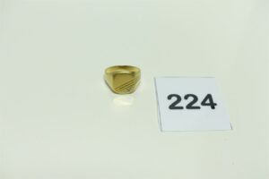 1 chevalière en or 750/1000 (Td60). PB 4,8g