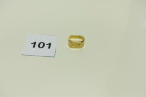 1 chevalière en or 750/1000 (monture à redresser,Td60). PB 4,3g