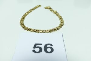 1 bracelet cassé maille royale en or 750/1000. PB 6,1g