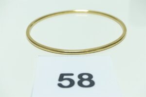 1 Bracelet jonc en or 750/1000 (diamètre 6/6,5cm). PB 17,4g