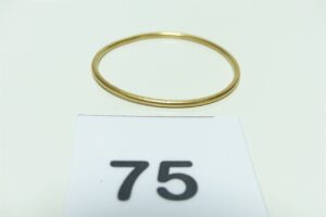 1 bracelet jonc pour enfant en or 750/1000 (diamètre 4cm). PB 5,1g