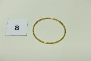 1 bracelet jonc en or 750/1000 (diamètre 6,5cm). PB 19,8g