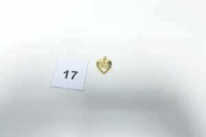 1 pendentif coeur en or 750/1000. PB 4,2g
