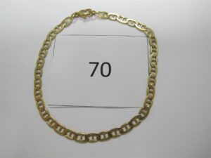 1 Bracelet en or 18k(750/1000)maille fantaisie (L21cm).PB 9,13g.