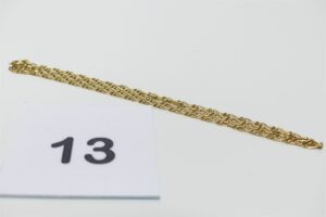 1 chaîne maille alternée en or 750/1000 (L46cm). PB 3,9g