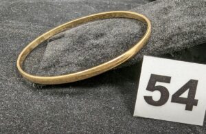 1 Bracelet jonc (Diam 6,4cm) en or 750/1000 18k. PB 12,7g