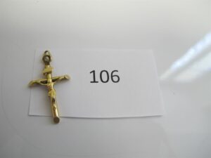 1 Croix en or 18k(750/1000).PB 1,42g.