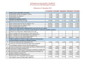 Informations au titre du pilier 3 de Bâle III 2025