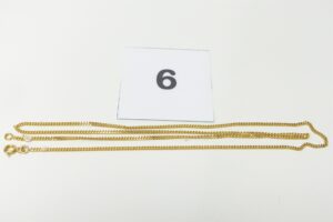 1 chaîne fine maille gourmette en or 750/1000 18k PB 5g