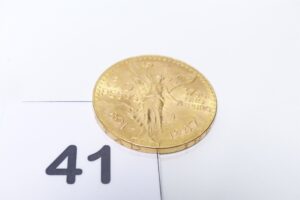 1 Pièce de 50 Pesos en or 900/1000 (1821). PB 41,7g