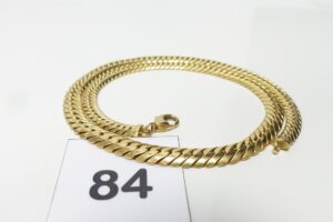 1 Collier maille anglaise en or 750/1000 18k (L47cm). PB 23g