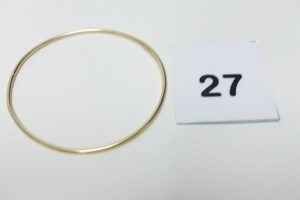 1 Bracelet jonc en or 375/1000 9k (diamètre 6,5cm). PB 7,1g