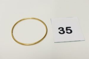1 bracelet jonc enfant (diamètre 4,5cm) or 750/1000 18k. PB 7,9g