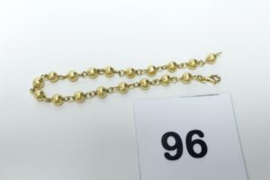 1 Bracelet boules en or 750/1000 18k (L19cm). PB 5,8g