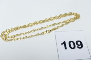 1 Chaîne maille marine en or 750/1000 18k (L48cm). PB 5,7g