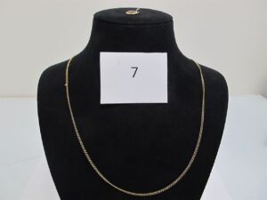 1 Chaine en or 18k(750/1000)maille gourmette(L56cm).PB 7,25g.