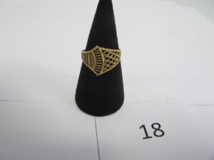 1 Bague or 21k(875/1000)filigranée (TD 57).PB 2,15g.