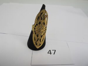 1 Bague or 21k(875/1000)ouvragée(TD60). PB 4,60g.