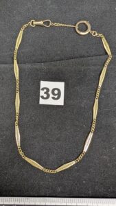 1 Chaine de montre gousset (L43cm) en or 750/1000 18k. PB 19,5g