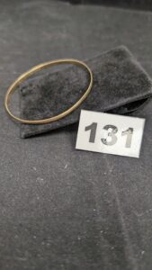 1 Bracelet rigide (diam 6,5cm) en or 750/1000 18k PB 7,94g
