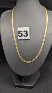 1 Collier maille anglaise (L42cm) en or 750/1000 18k. PB 7,31g