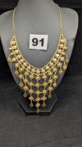 1 Collier draperie (L39cm) en or 875/1000 21k. PB 15,46g