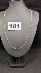 1 Chaine maille palmier (L45cm) en or 750/1000 18k. PB 8,85g