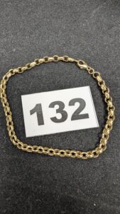 1 Bracelet maille jaseron (L19,5g) en or 750/1000 18k. PB 3,82g