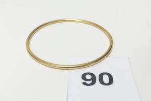 1 Bracelet jonc en or 750/1000 18k (diamètre 6cm). PB 13,9g