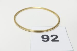 1 Bracelet jonc en or 750/1000 18k (diamètre 5,5cm). PB 12,9g