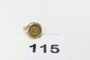 1 Bague ouvragée en or 750/1000 18k (td52). PB 3g