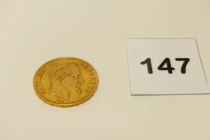 1 Pièce de 100Frs en or 900/1000 NAP III A1869. PB 32,2g