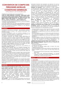 Convention de compte de Personnes Morales - Conditions Générales applicables au 20 novembre 2026